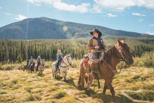 Horseback Ride to a Cowboy Steak Cookout with Banff Trail Riders