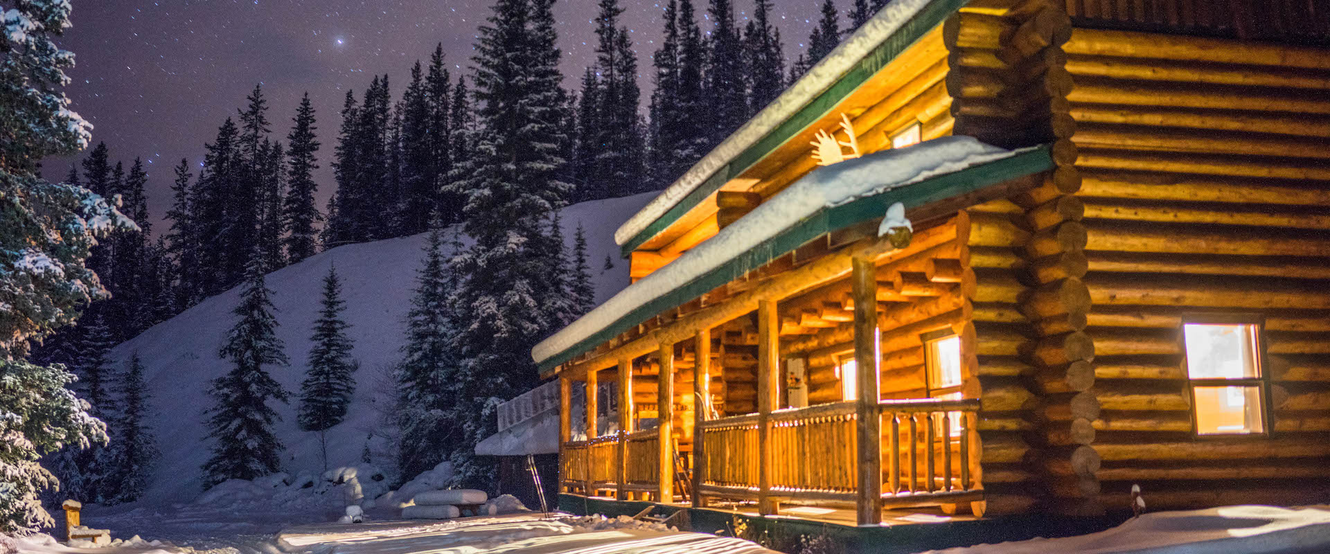 Sundance Backcountry Lodge in Winter in Banff, Canadian Rockies